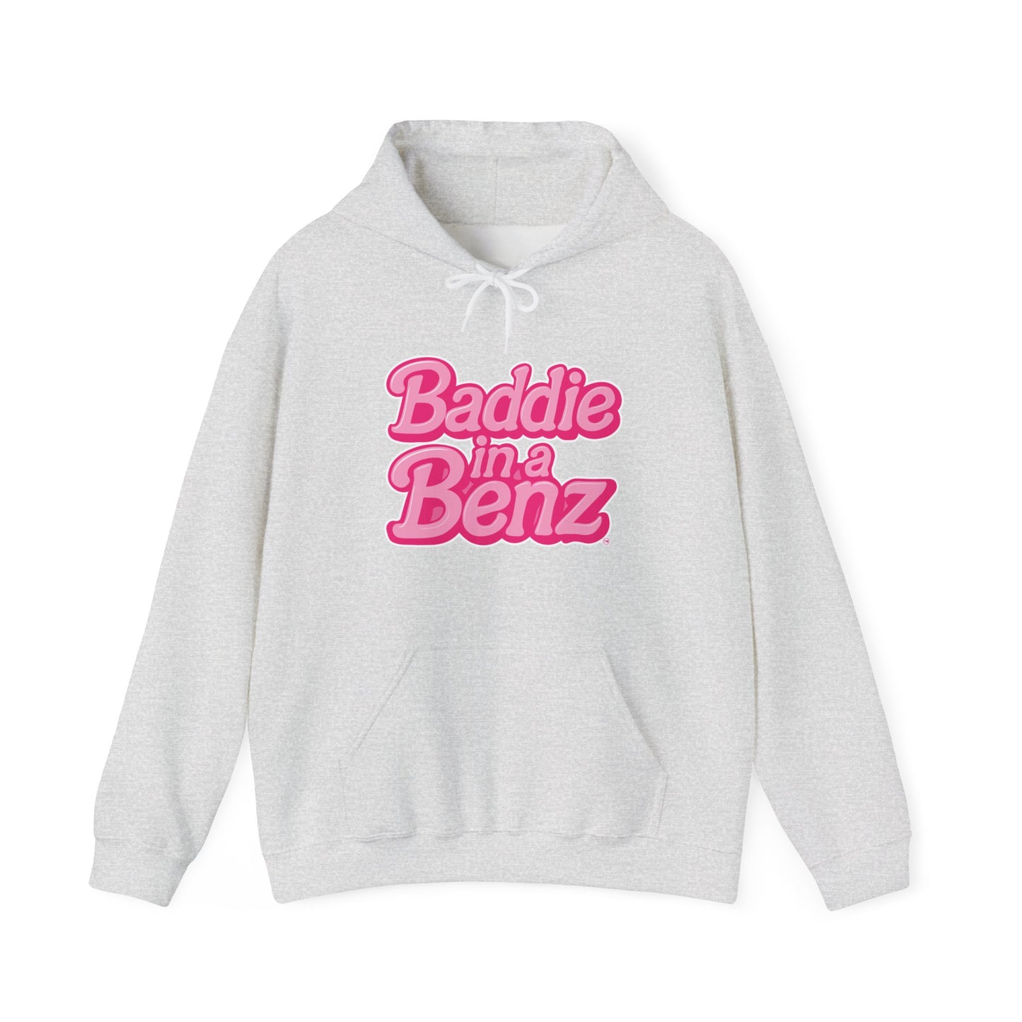Baddie in a Benz™ Hoodie | Everyday Comfort | Pink Logo
