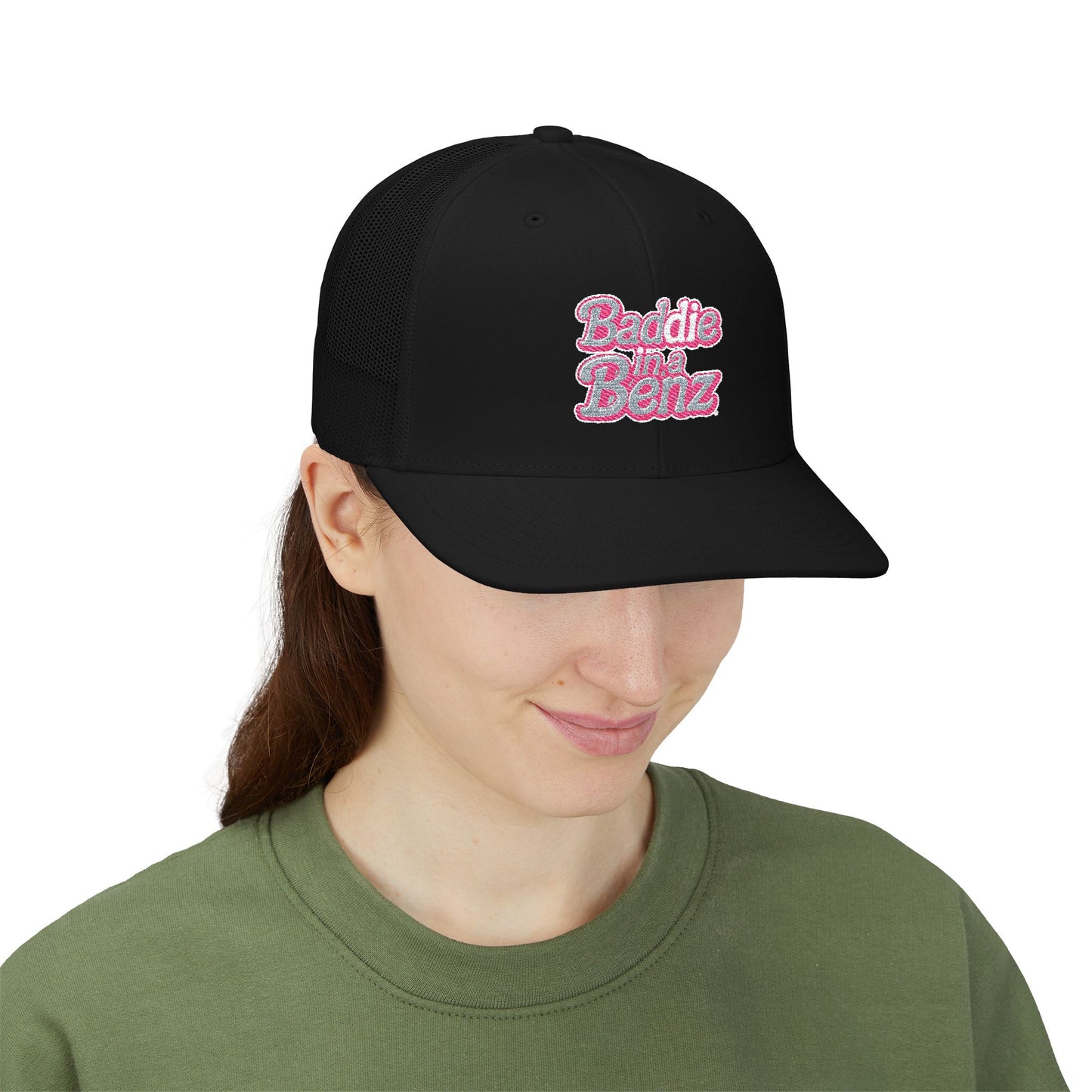 Baddie in a Benz™ Trucker Cap | Stylish Embroidered Snapback, Perfect for Casual Outings