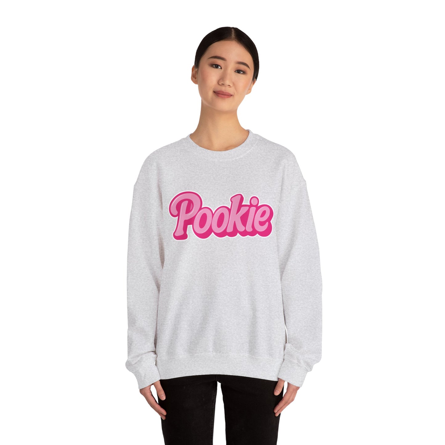 Pookie | Baddie in a Benz™ Cozy Unisex Crewneck Sweatshirt | PINK LOGO