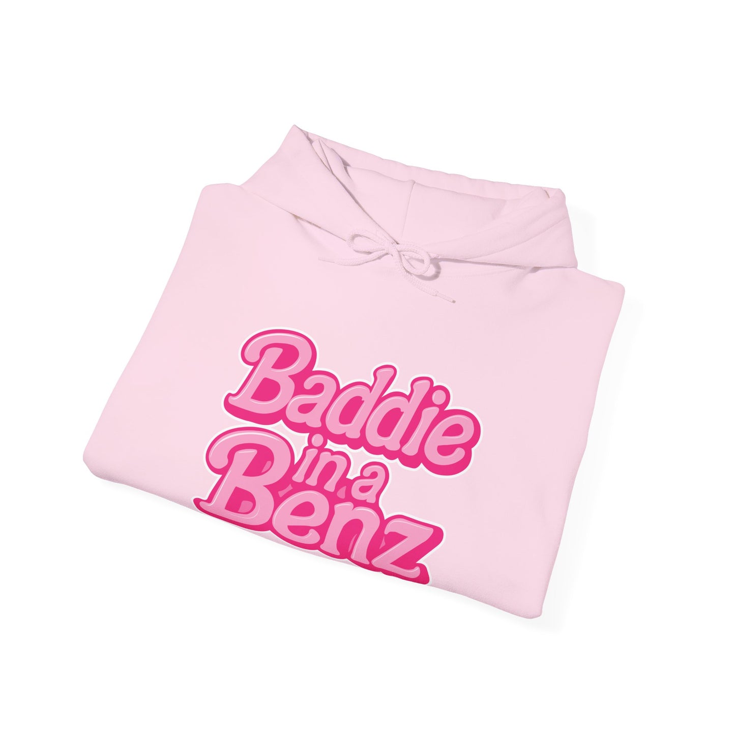 Baddie in a Benz™ Hoodie | Everyday Comfort | Pink Logo