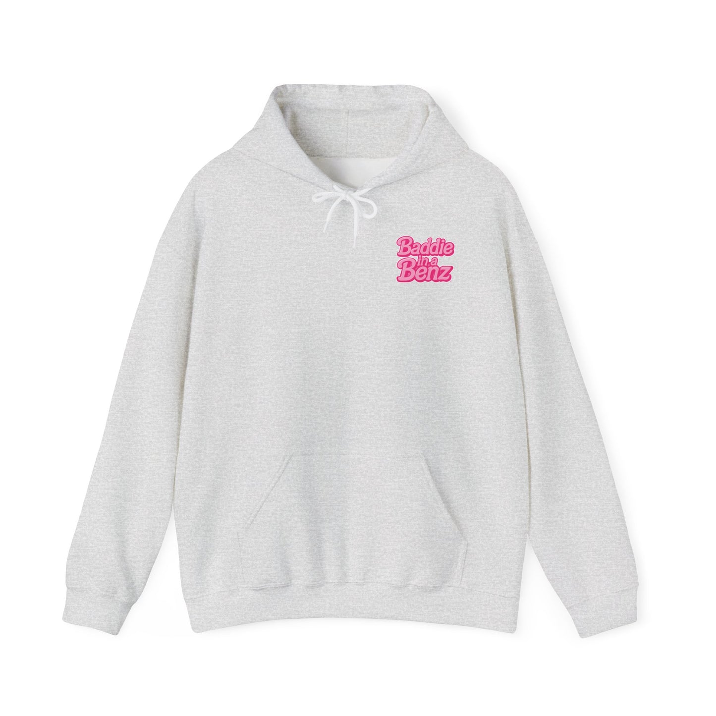 Baddie in a Benz™ | Unisex Heavy Blend™ Hooded Sweatshirt - Double Logo | Pink