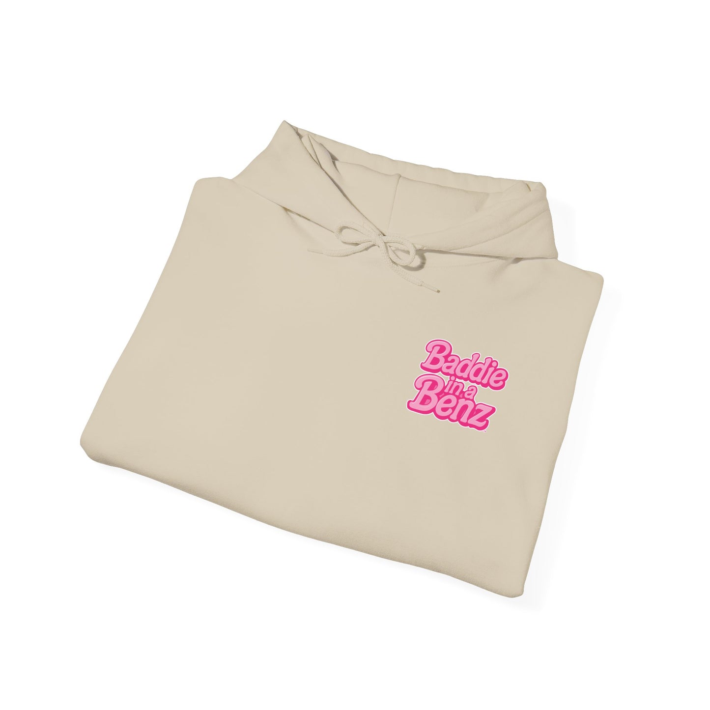 Baddie in a Benz™ | Unisex Heavy Blend™ Hooded Sweatshirt - Double Logo | Pink