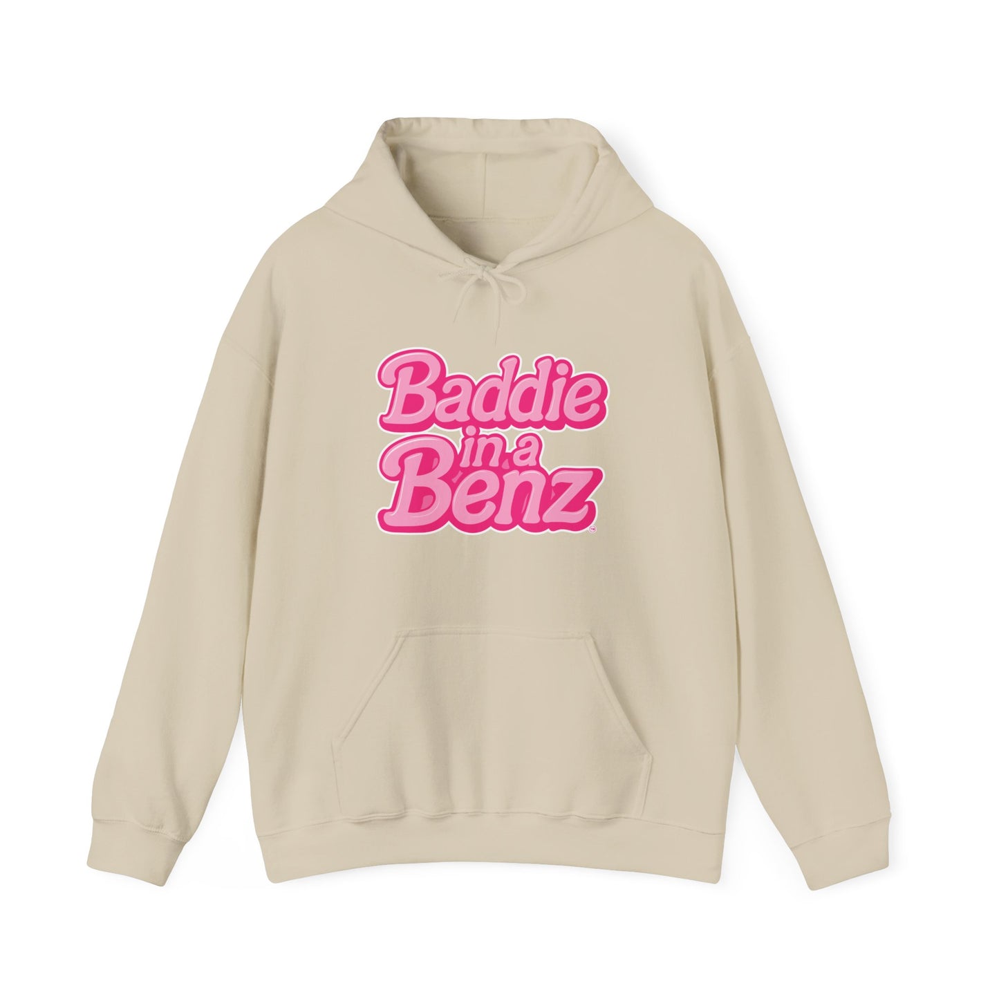 Baddie in a Benz™ Hoodie | Everyday Comfort | Pink Logo