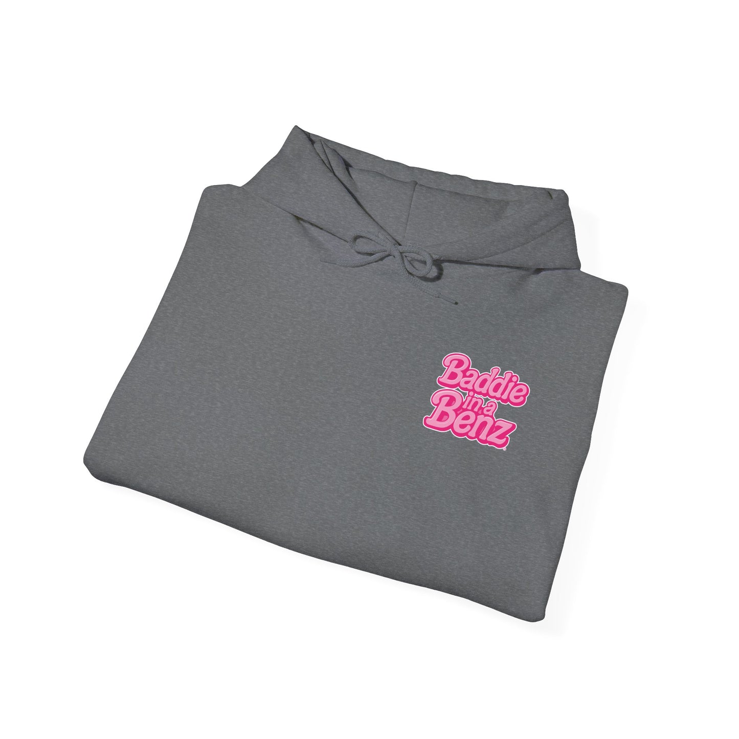 Baddie in a Benz™ | Unisex Heavy Blend™ Hooded Sweatshirt - Double Logo | Pink