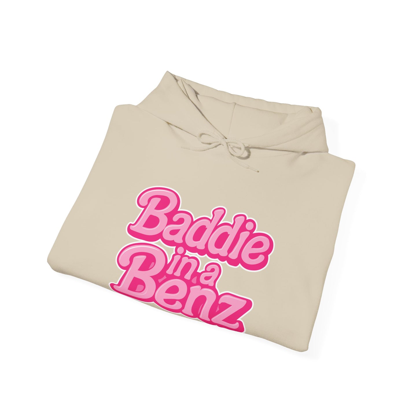 Baddie in a Benz™ Hoodie | Everyday Comfort | Pink Logo