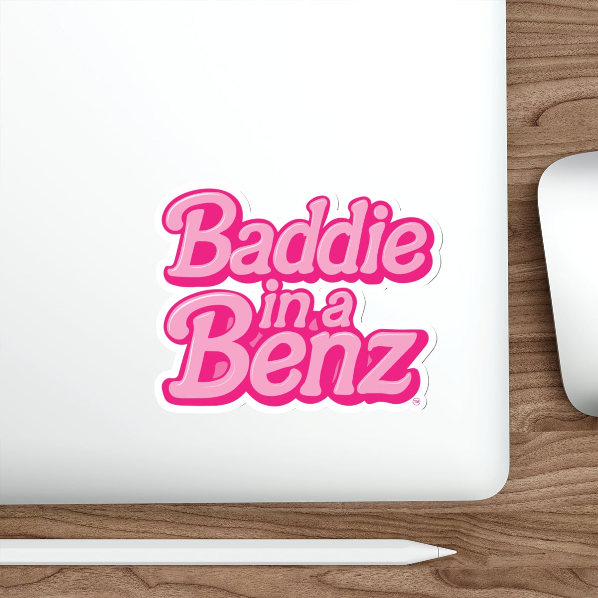 Baddie in a Benz™ Die-Cut Stickers | Trendy Laptop Decals, Aesthetic Decoration, Journal Accessories
