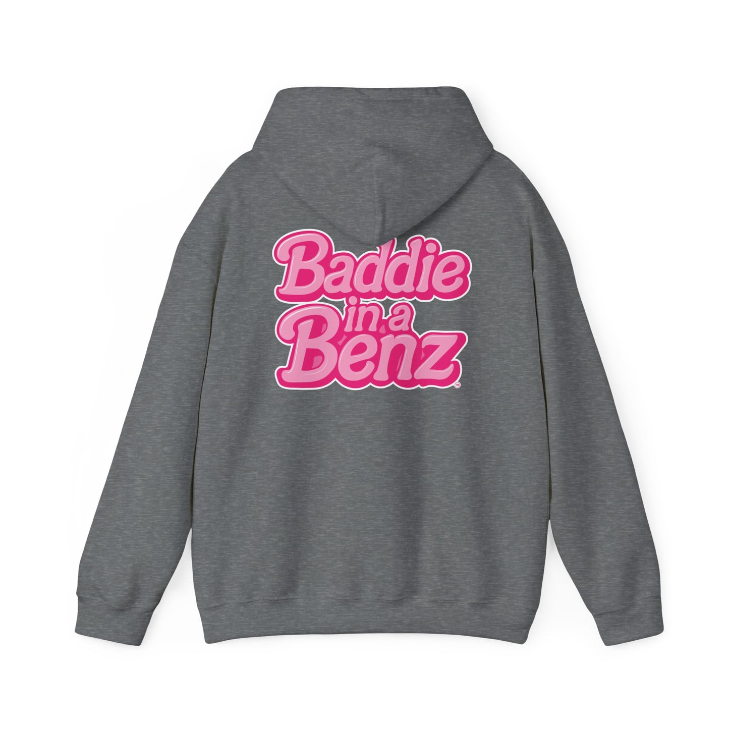 Baddie in a Benz™ | Unisex Heavy Blend™ Hooded Sweatshirt - Double Logo | Pink