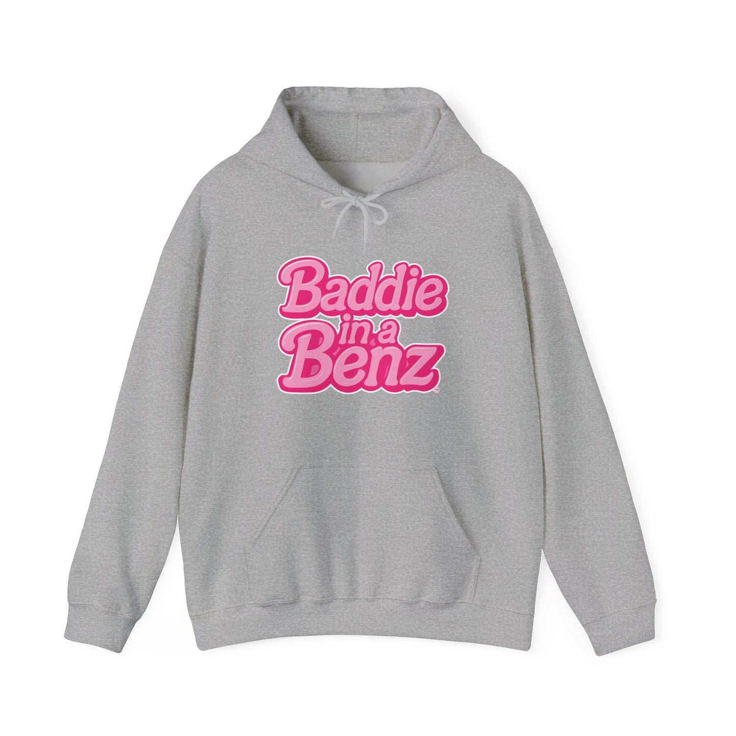Baddie in a Benz™ Hoodie | Everyday Comfort | Pink Logo
