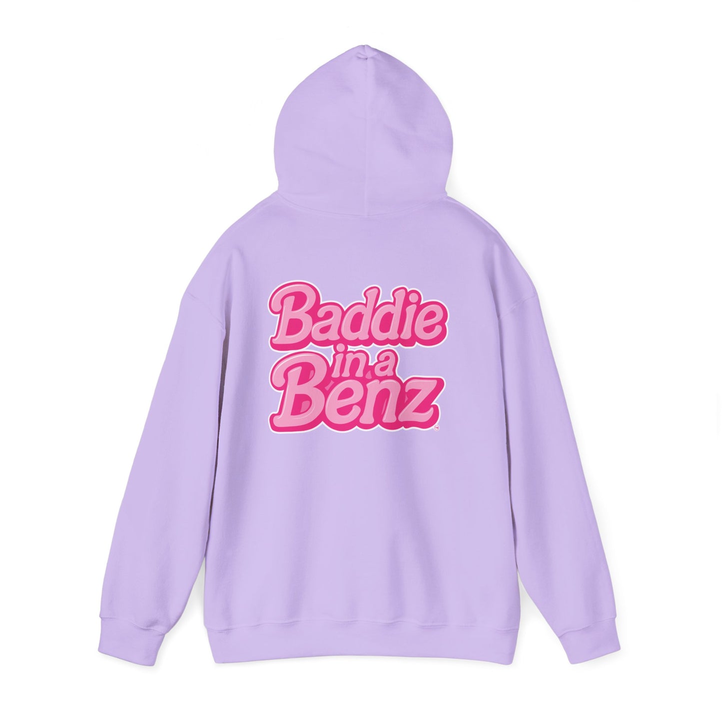 Baddie in a Benz™ | Unisex Heavy Blend™ Hooded Sweatshirt - Double Logo | Pink