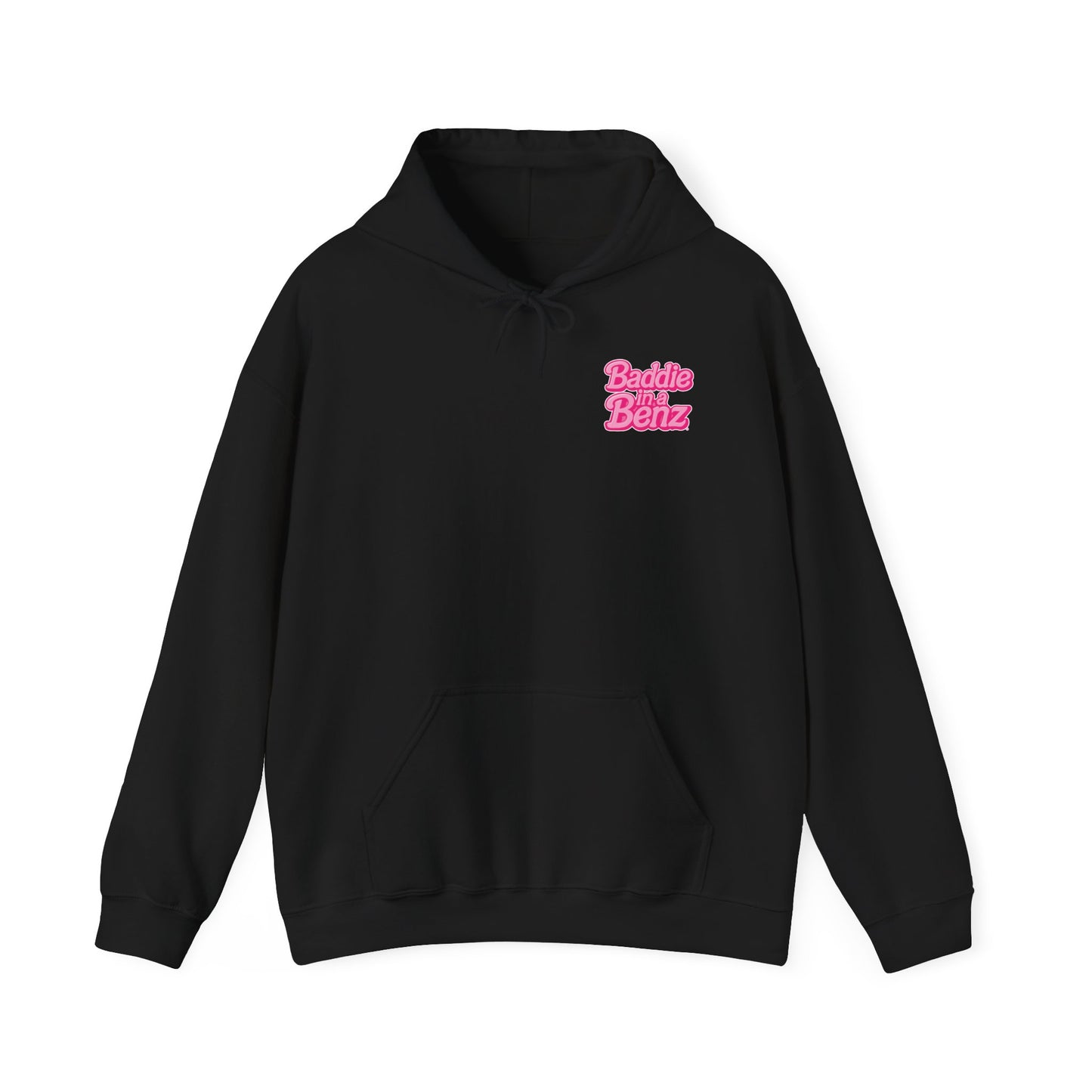 Baddie in a Benz™ | Unisex Heavy Blend™ Hooded Sweatshirt - Double Logo | Pink