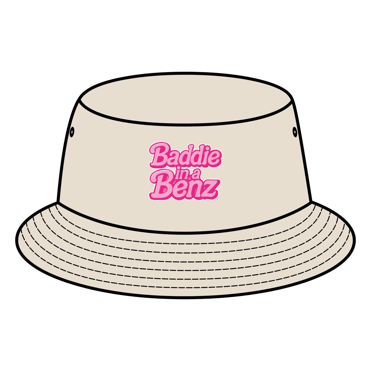 Baddie in a Benz™ Bucket Hat | Trendy Summer Accessory, Perfect for Festivals, Beach Days, or Everyday Style