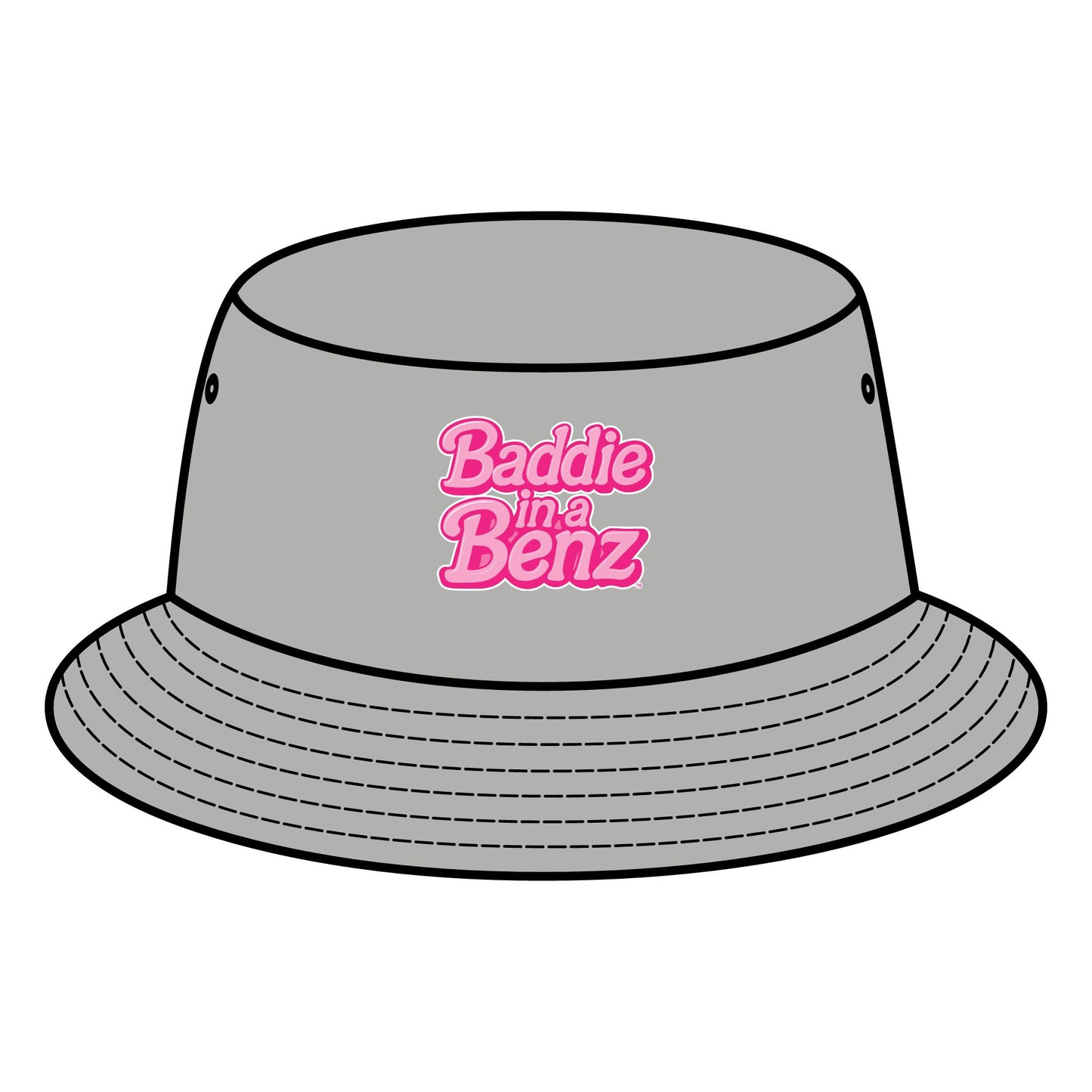 Baddie in a Benz™ Bucket Hat | Trendy Summer Accessory, Perfect for Festivals, Beach Days, or Everyday Style