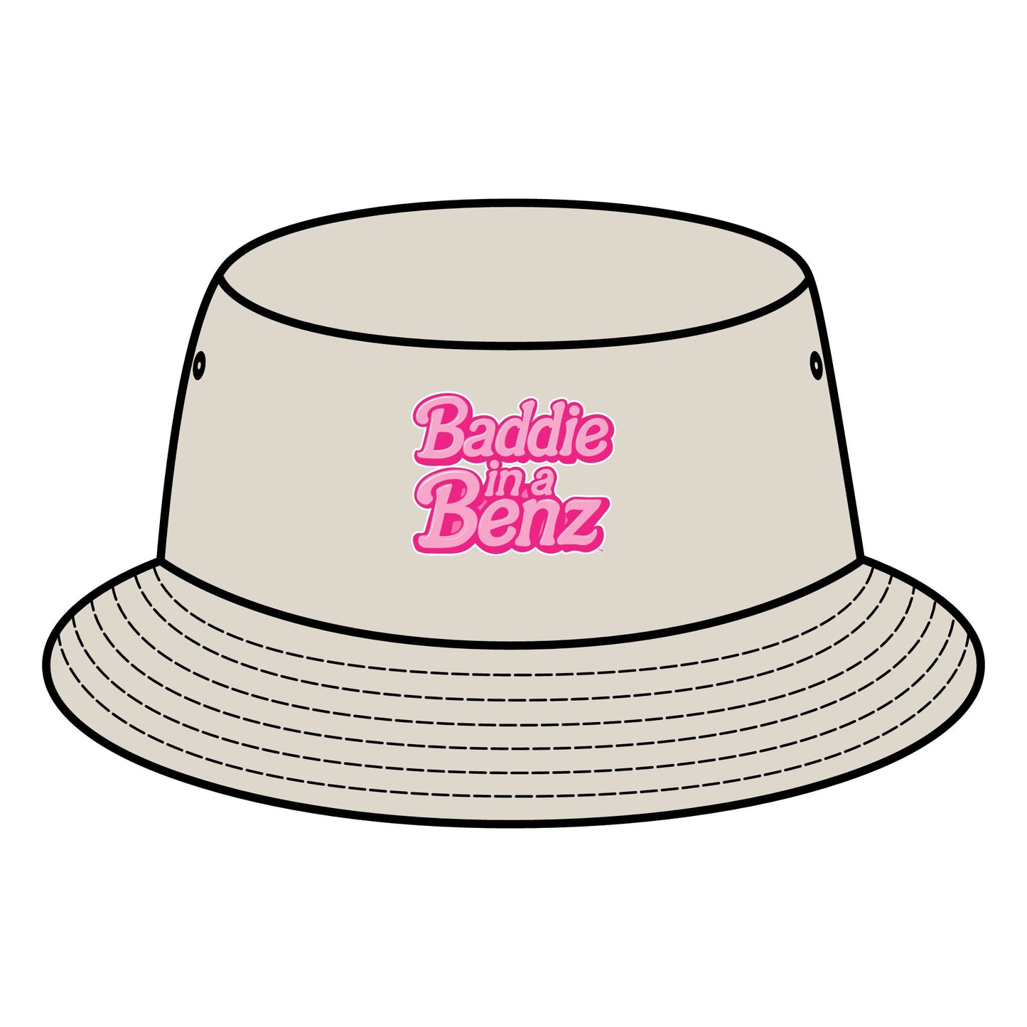 Baddie in a Benz™ Bucket Hat | Trendy Summer Accessory, Perfect for Festivals, Beach Days, or Everyday Style