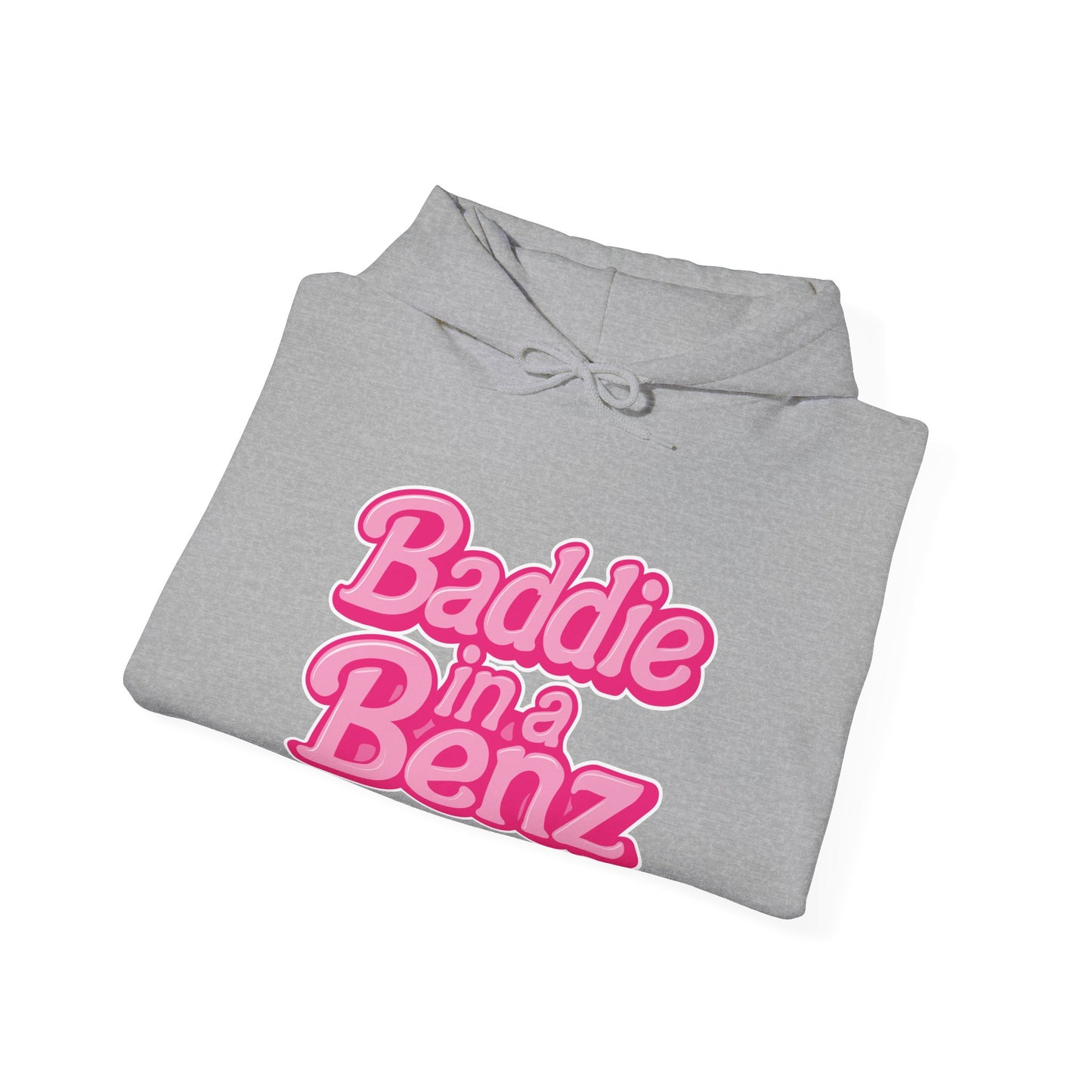 Baddie in a Benz™ Hoodie | Everyday Comfort | Pink Logo