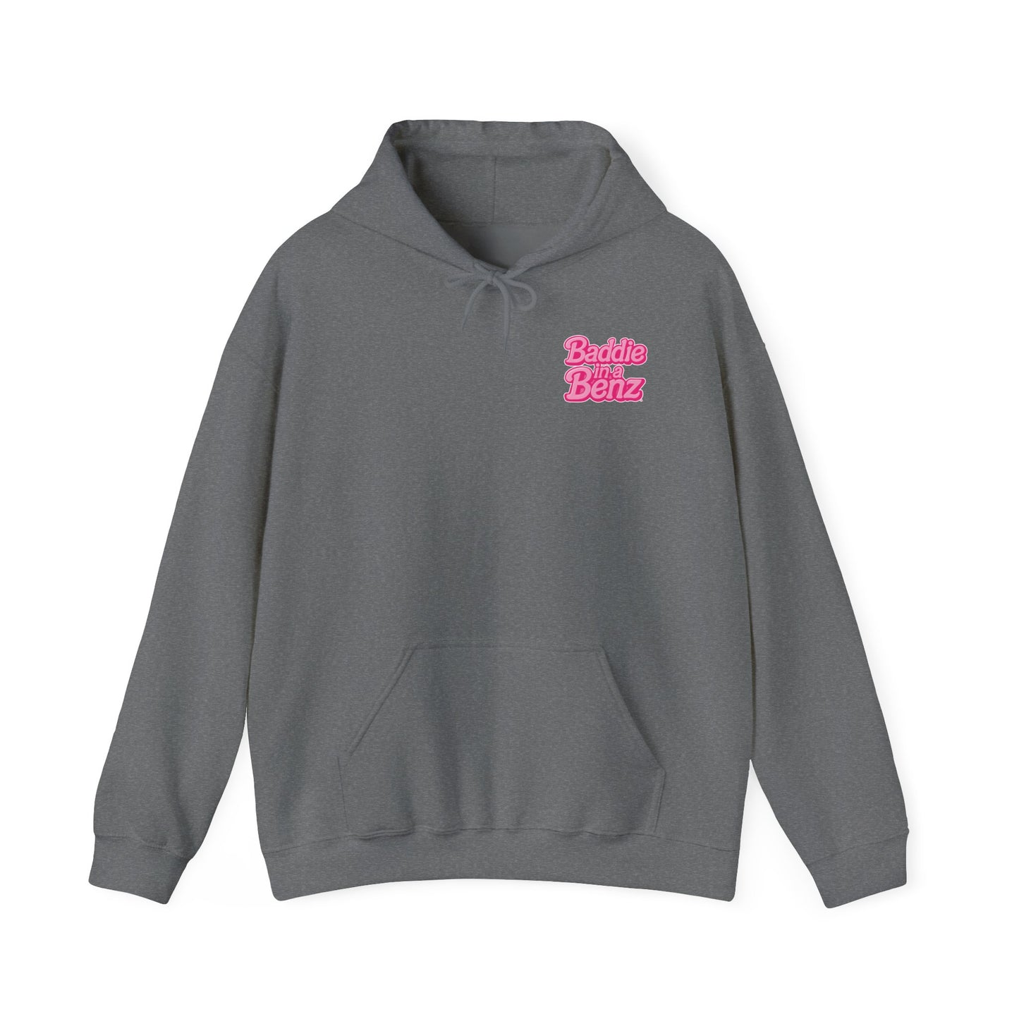 Baddie in a Benz™ | Unisex Heavy Blend™ Hooded Sweatshirt - Double Logo | Pink