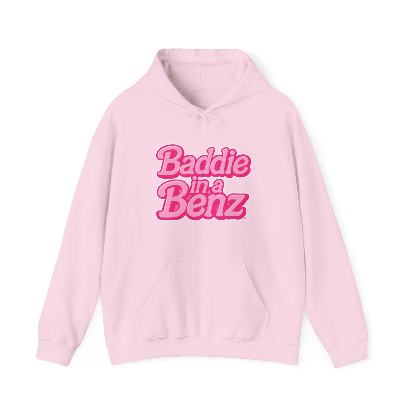 Baddie in a Benz™ Hoodie | Everyday Comfort | Pink Logo