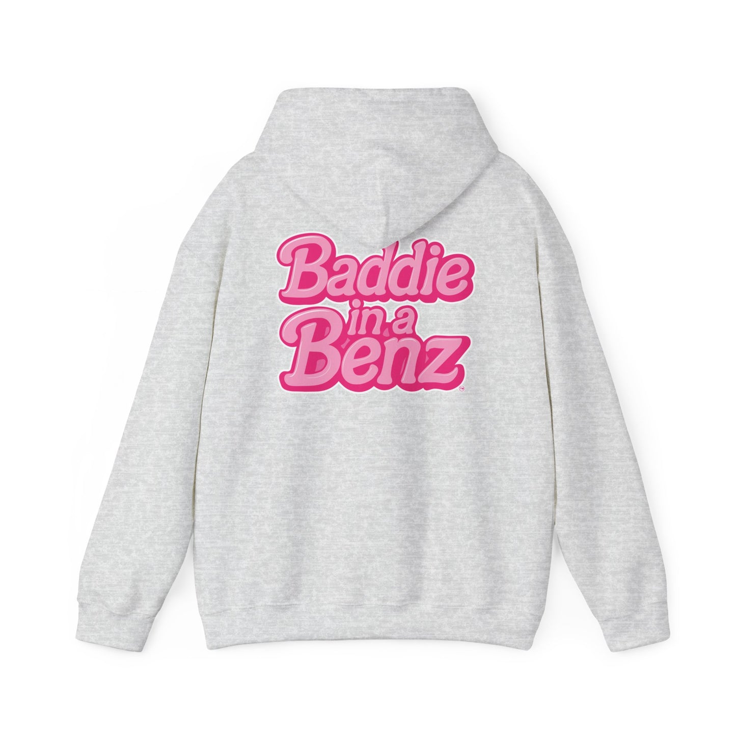 Baddie in a Benz™ | Unisex Heavy Blend™ Hooded Sweatshirt - Double Logo | Pink