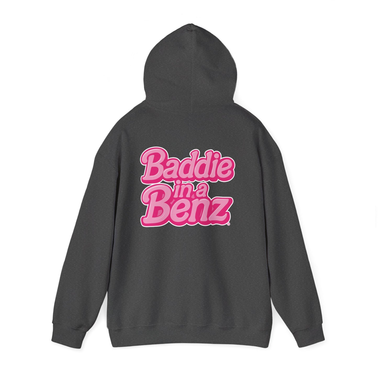 Baddie in a Benz™ | Unisex Heavy Blend™ Hooded Sweatshirt - Double Logo | Pink