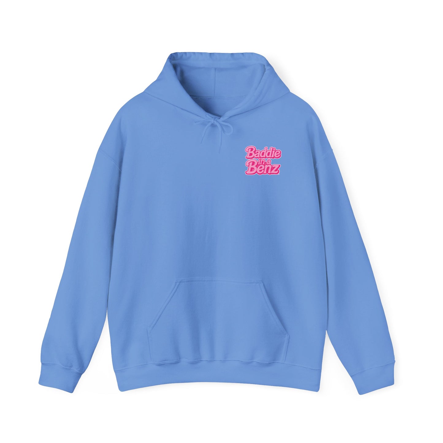 Baddie in a Benz™ | Unisex Heavy Blend™ Hooded Sweatshirt - Double Logo | Pink