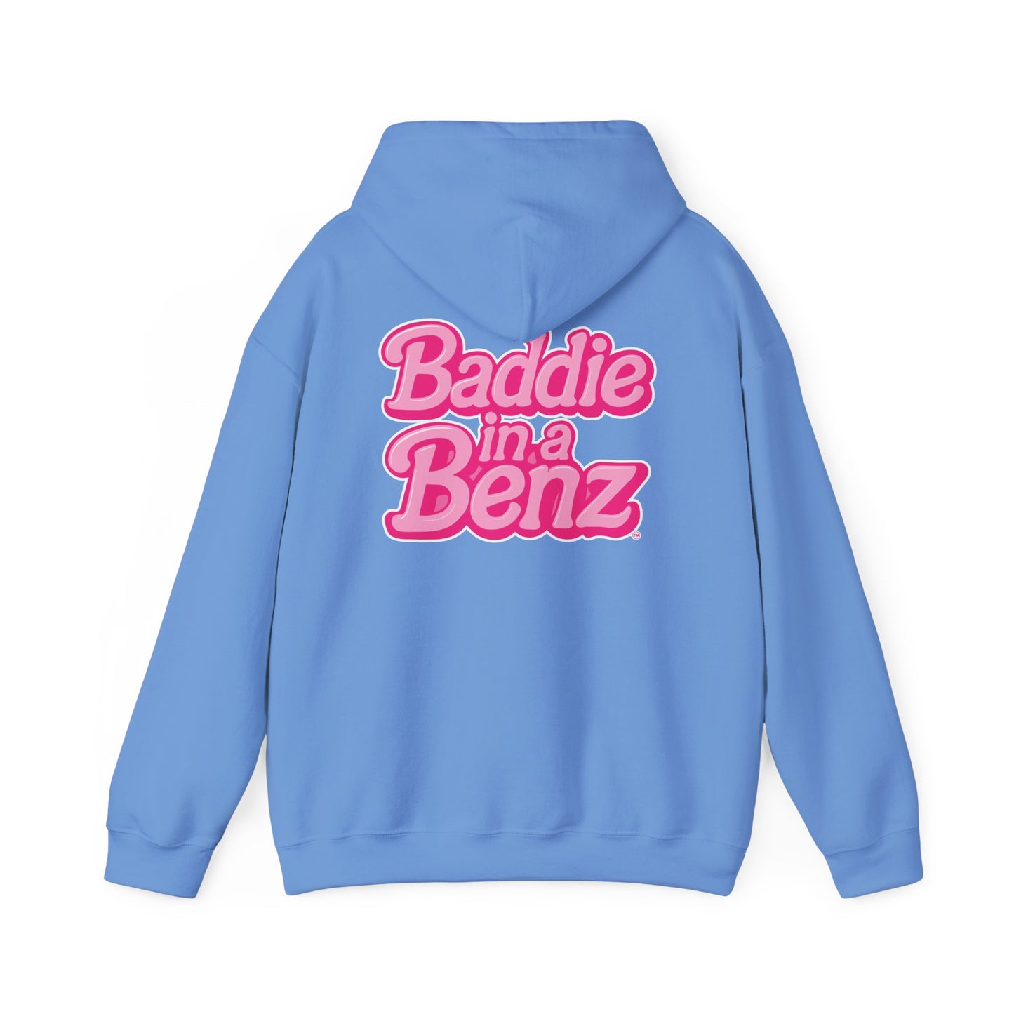 Baddie in a Benz™ | Unisex Heavy Blend™ Hooded Sweatshirt - Double Logo | Pink