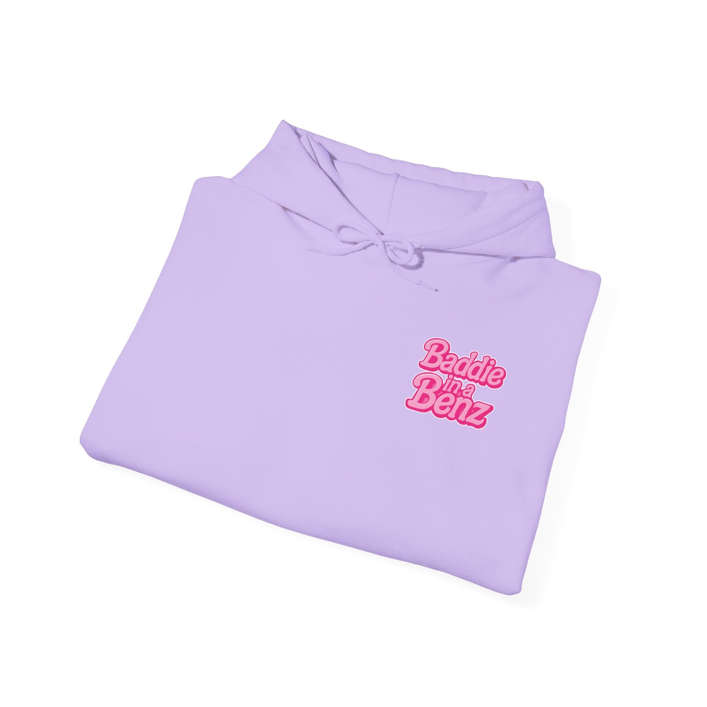 Baddie in a Benz™ | Unisex Heavy Blend™ Hooded Sweatshirt - Double Logo | Pink
