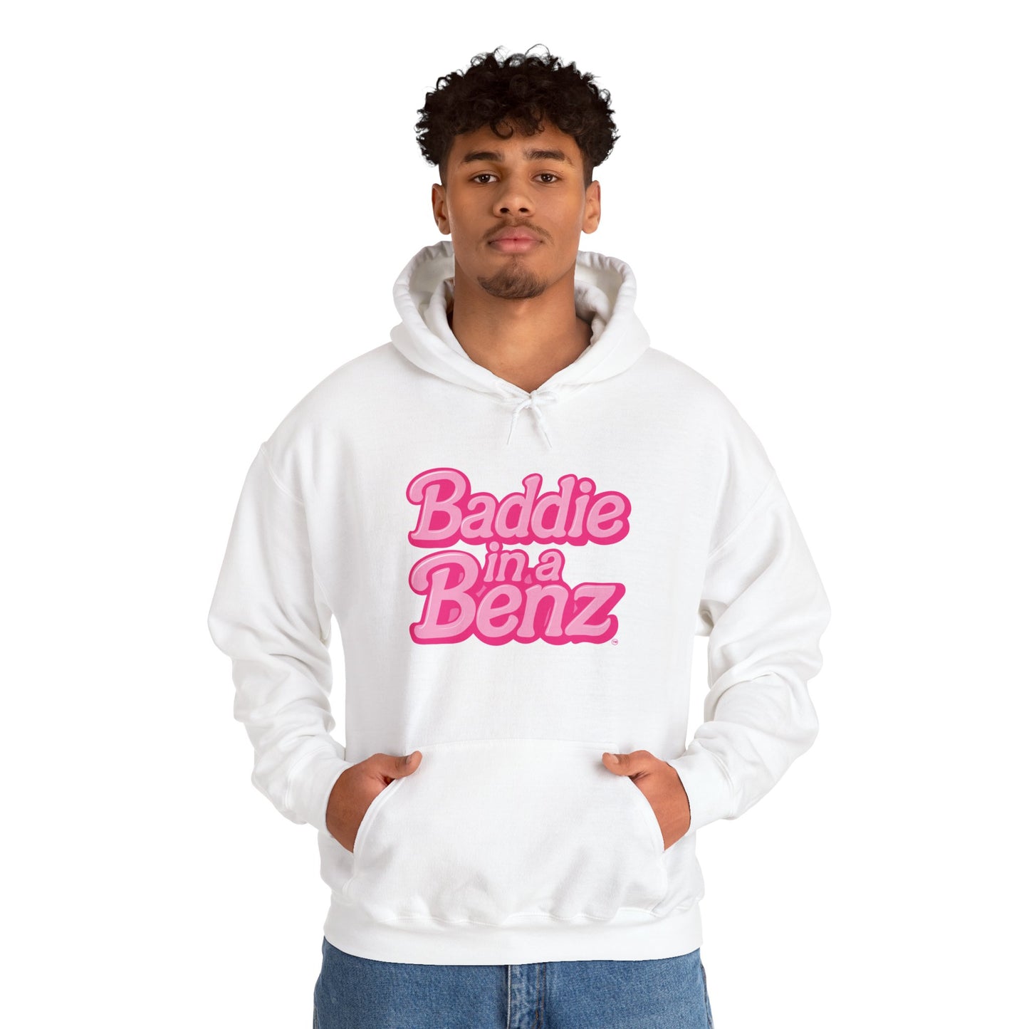 Baddie in a Benz™ Hoodie | Everyday Comfort | Pink Logo