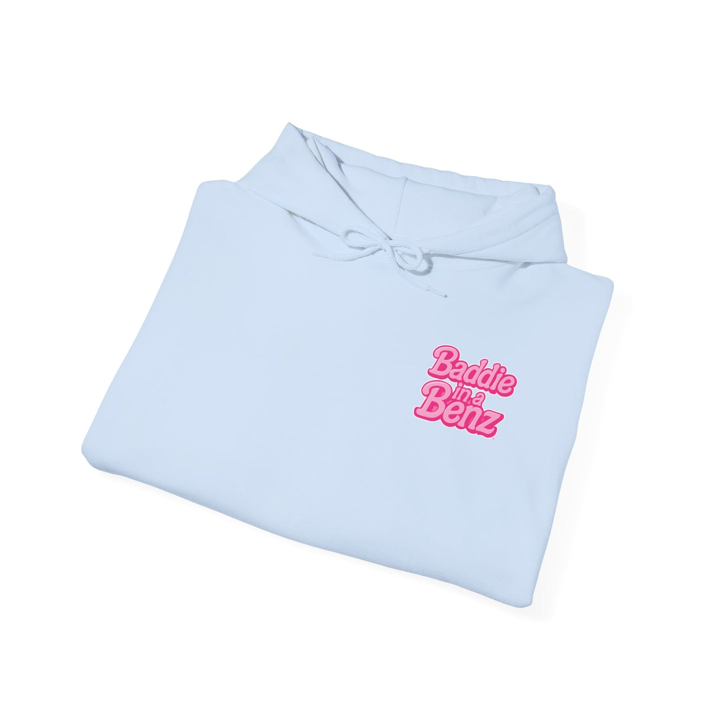 Baddie in a Benz™ | Unisex Heavy Blend™ Hooded Sweatshirt - Double Logo | Pink