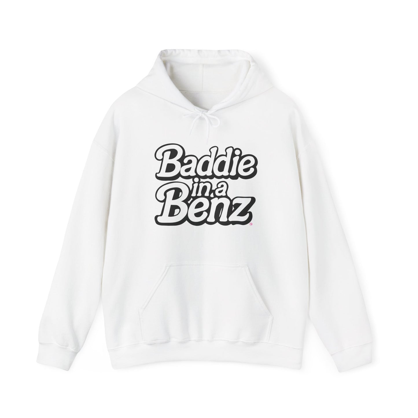 Baddie in a Benz™ Hoodie | Cool Sweatshirt , Perfect for Casual Outings, Everyday Comfort | Black & White