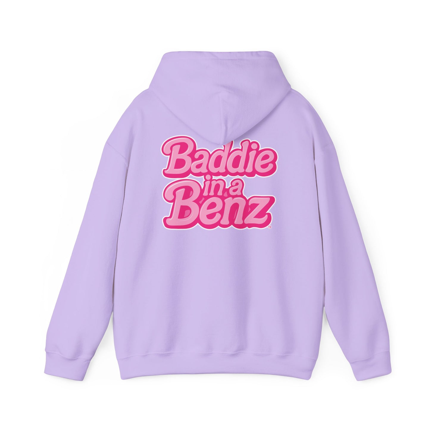 Baddie in a Benz™ | Unisex Heavy Blend™ Hooded Sweatshirt - Double Logo | Pink