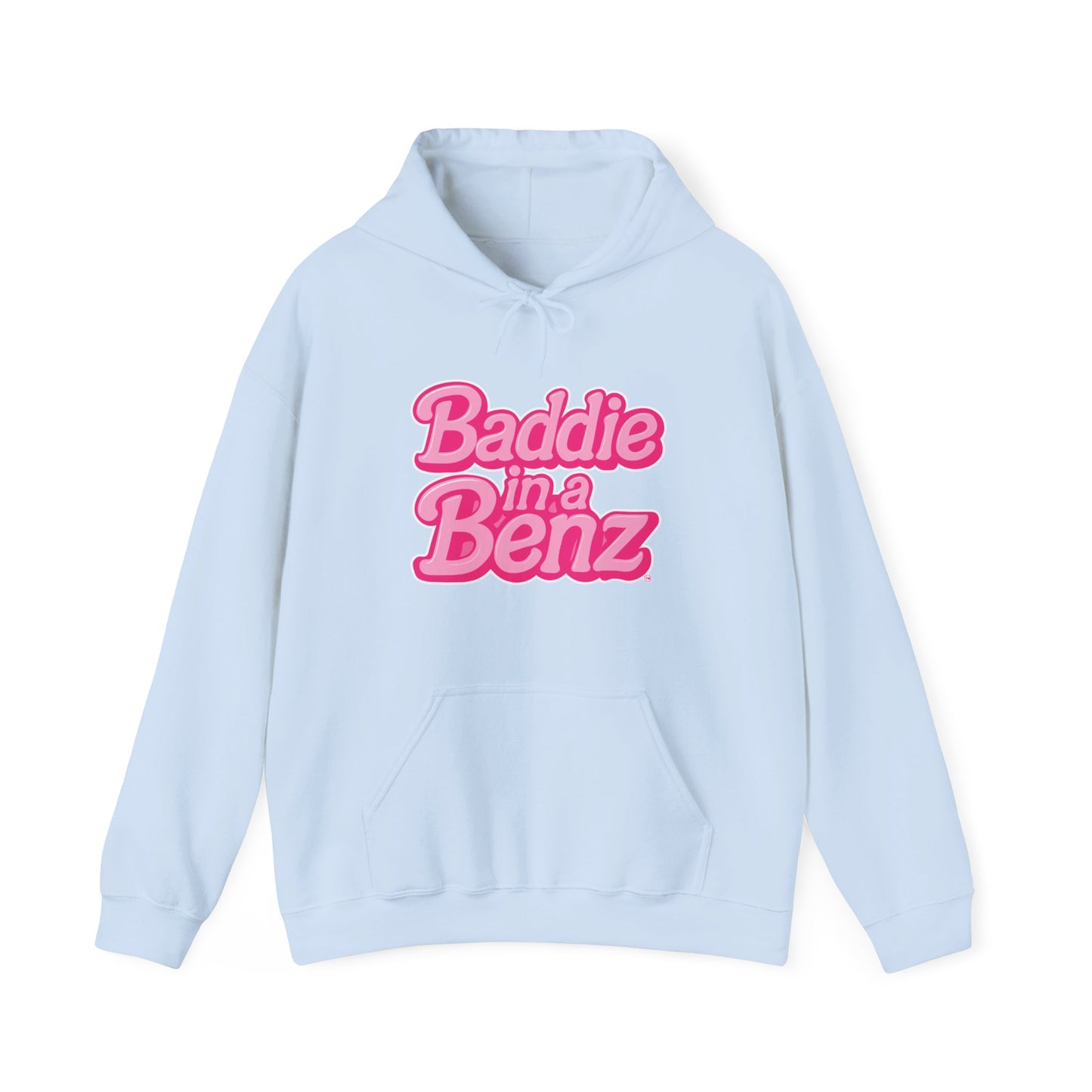 Baddie in a Benz™ Hoodie | Everyday Comfort | Pink Logo