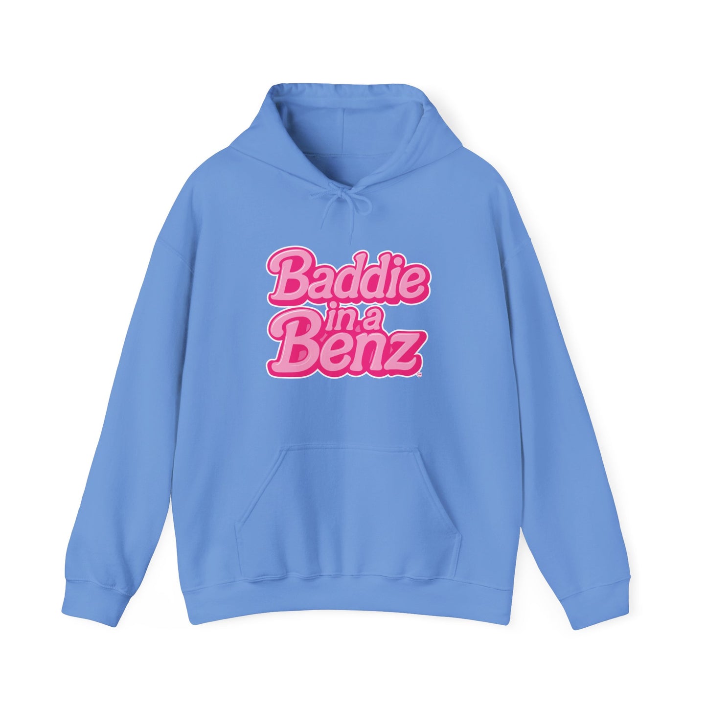 Baddie in a Benz™ Hoodie | Everyday Comfort | Pink Logo