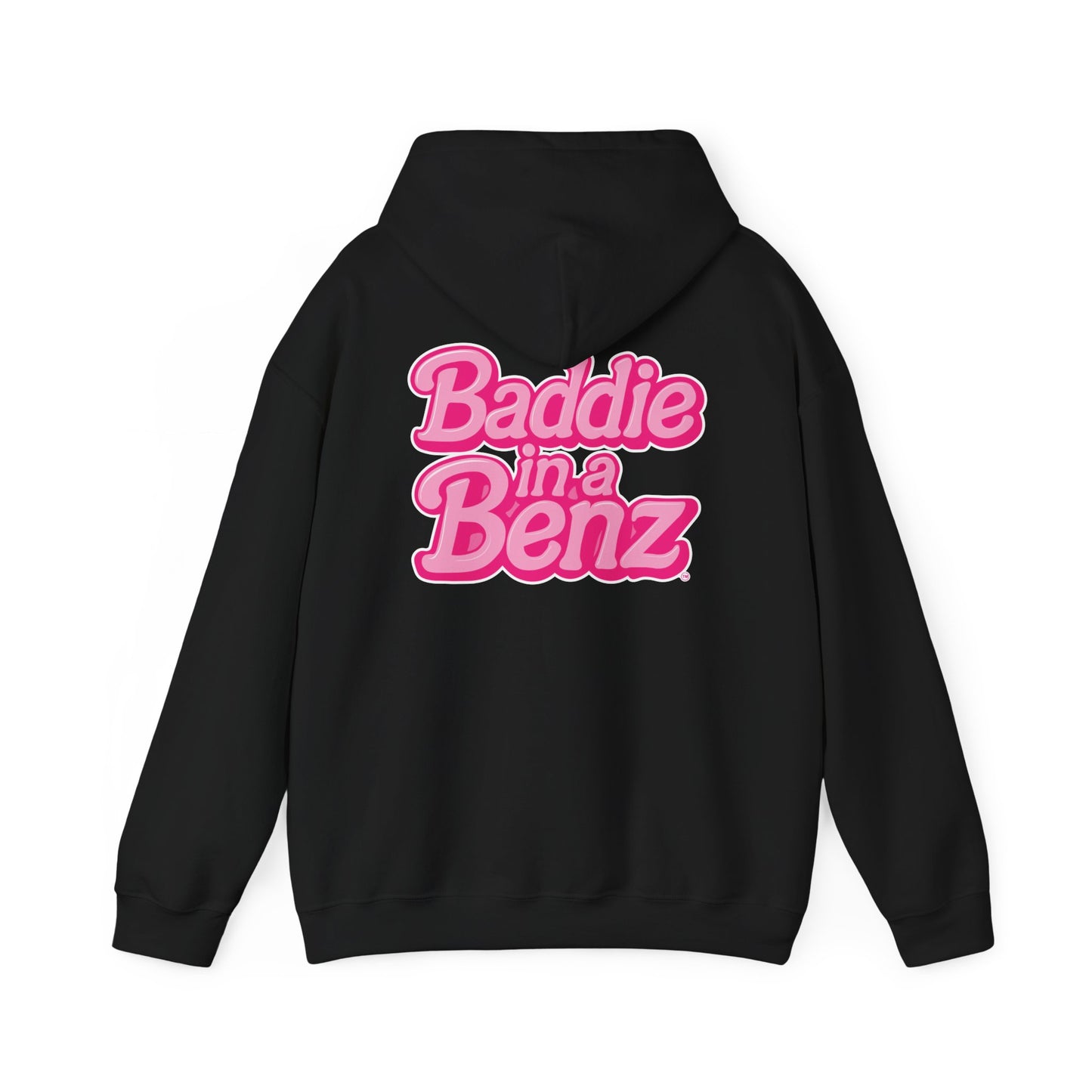 Baddie in a Benz™ | Unisex Heavy Blend™ Hooded Sweatshirt - Double Logo | Pink