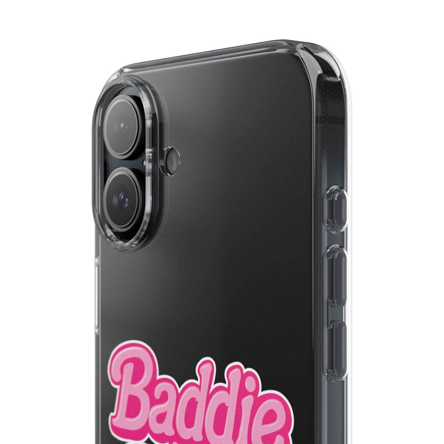 Baddie in a Benz™ Clear Phone Case, Trendy Phone Cover, Fashion Statement | Pink Aesthetic Accessory
