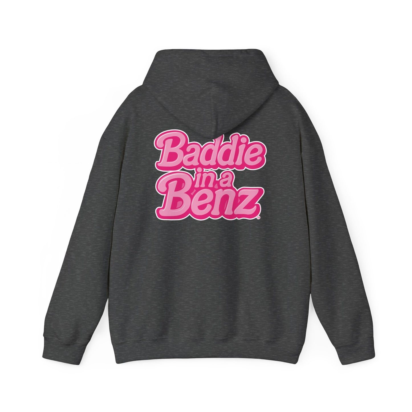 Baddie in a Benz™ | Unisex Heavy Blend™ Hooded Sweatshirt - Double Logo | Pink