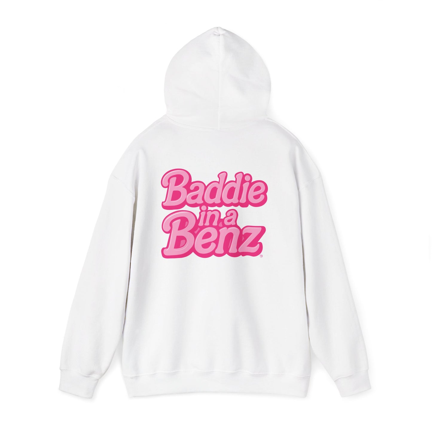 Baddie in a Benz™ | Unisex Heavy Blend™ Hooded Sweatshirt - Double Logo | Pink