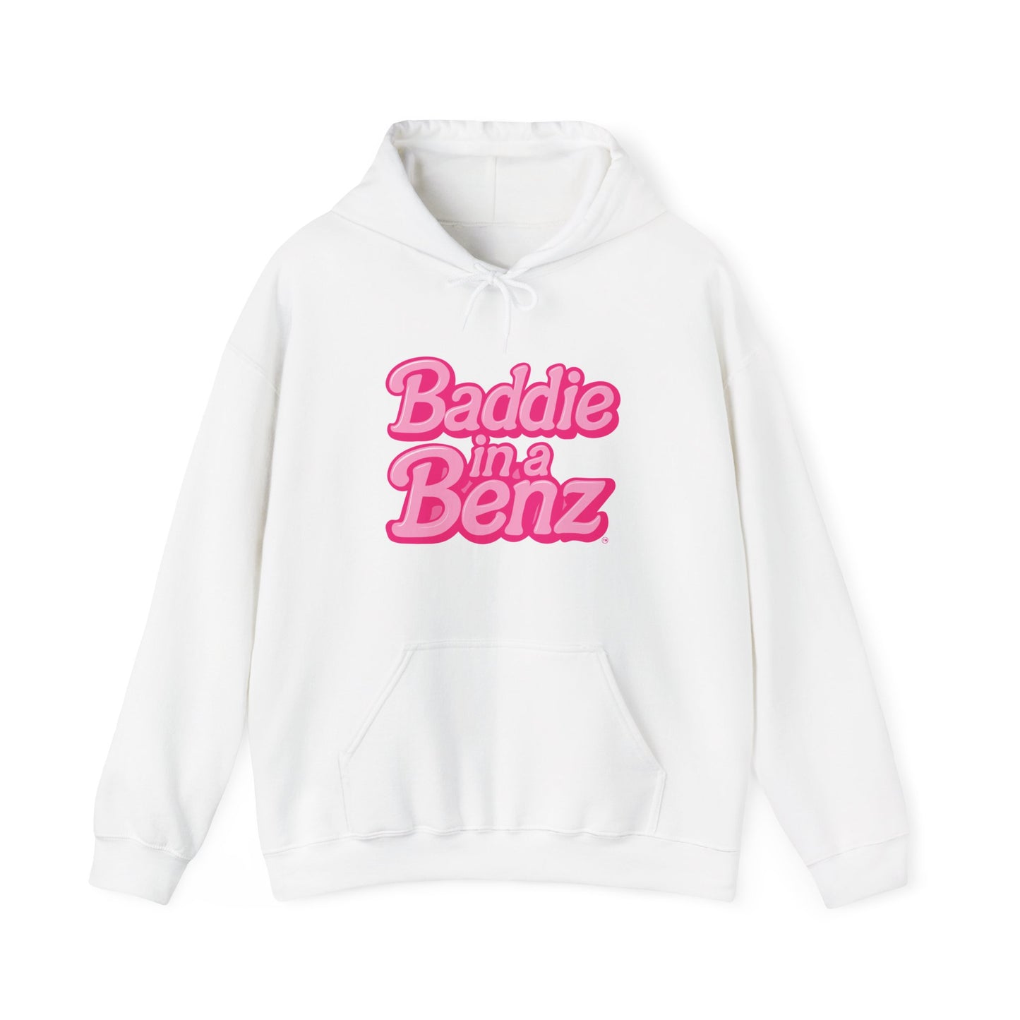 Baddie in a Benz™ Hoodie | Everyday Comfort | Pink Logo