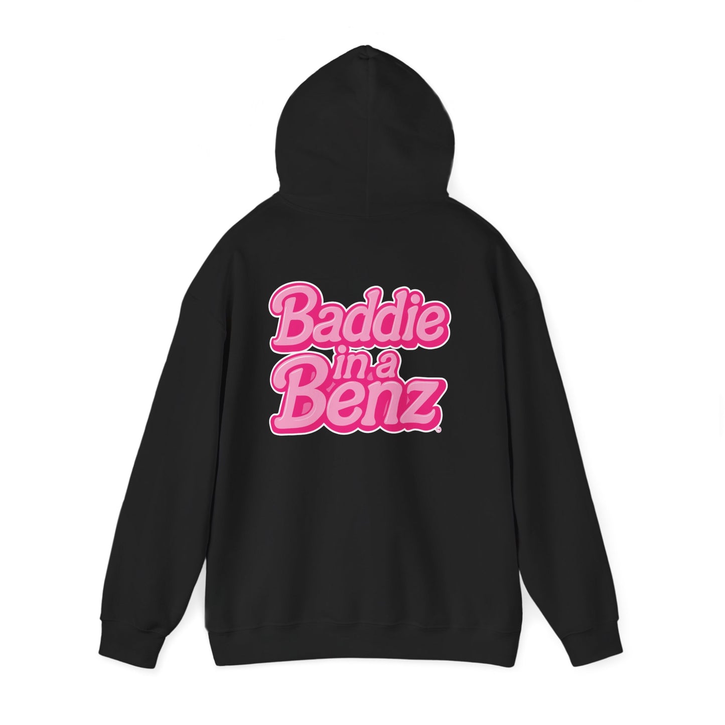 Baddie in a Benz™ | Unisex Heavy Blend™ Hooded Sweatshirt - Double Logo | Pink