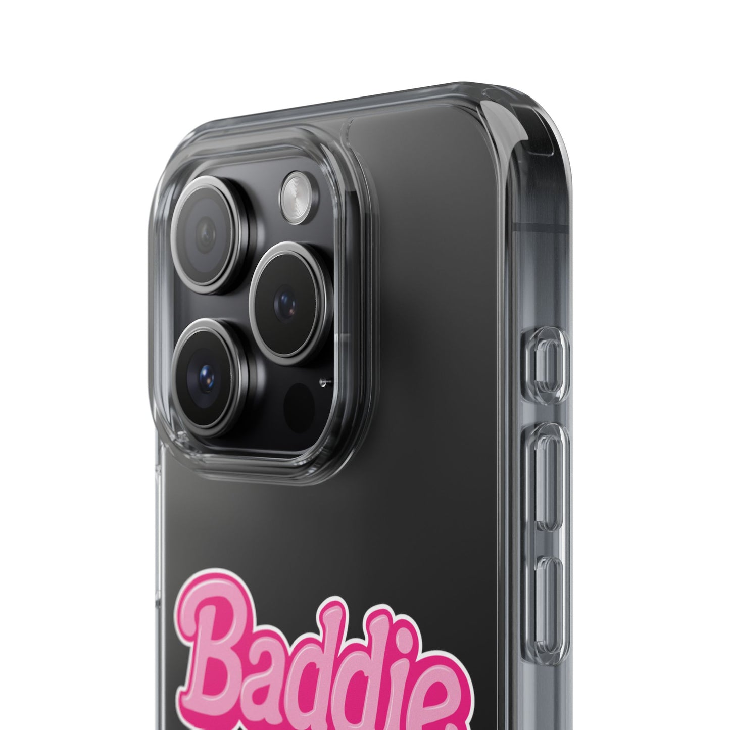 Baddie in a Benz™ Clear Phone Case, Trendy Phone Cover, Fashion Statement | Pink Aesthetic Accessory