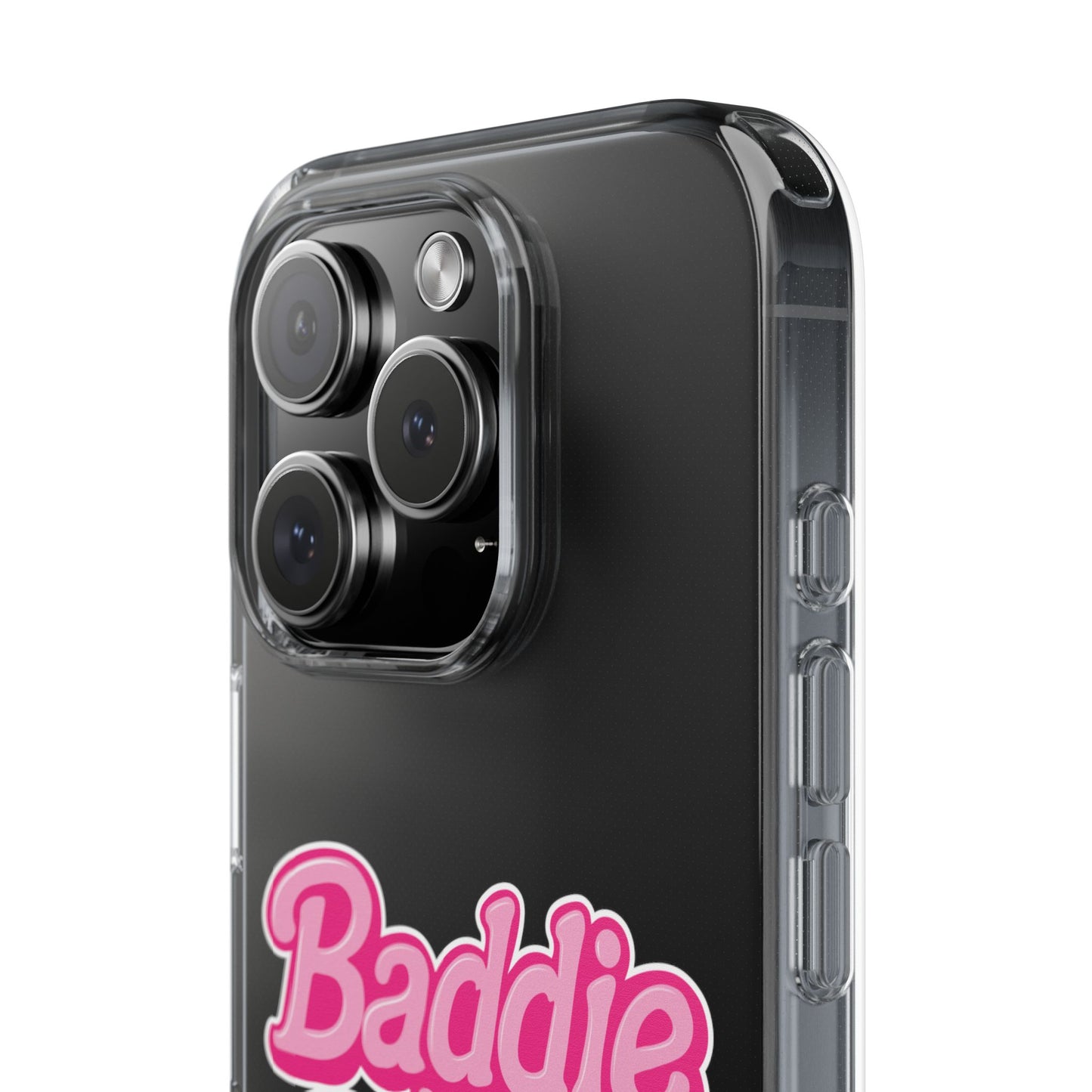Baddie in a Benz™ Clear Phone Case, Trendy Phone Cover, Fashion Statement | Pink Aesthetic Accessory