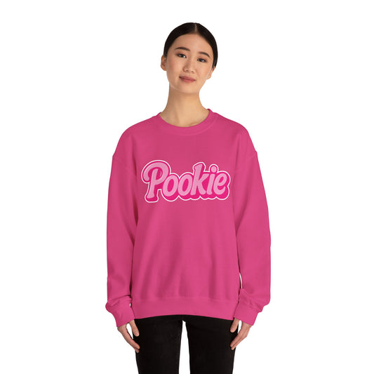Pookie | Baddie in a Benz™ Cozy Unisex Crewneck Sweatshirt | PINK LOGO