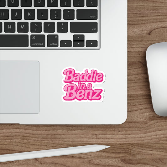 Baddie in a Benz™ Die-Cut Stickers | Trendy Laptop Decals, Aesthetic Decoration, Journal Accessories