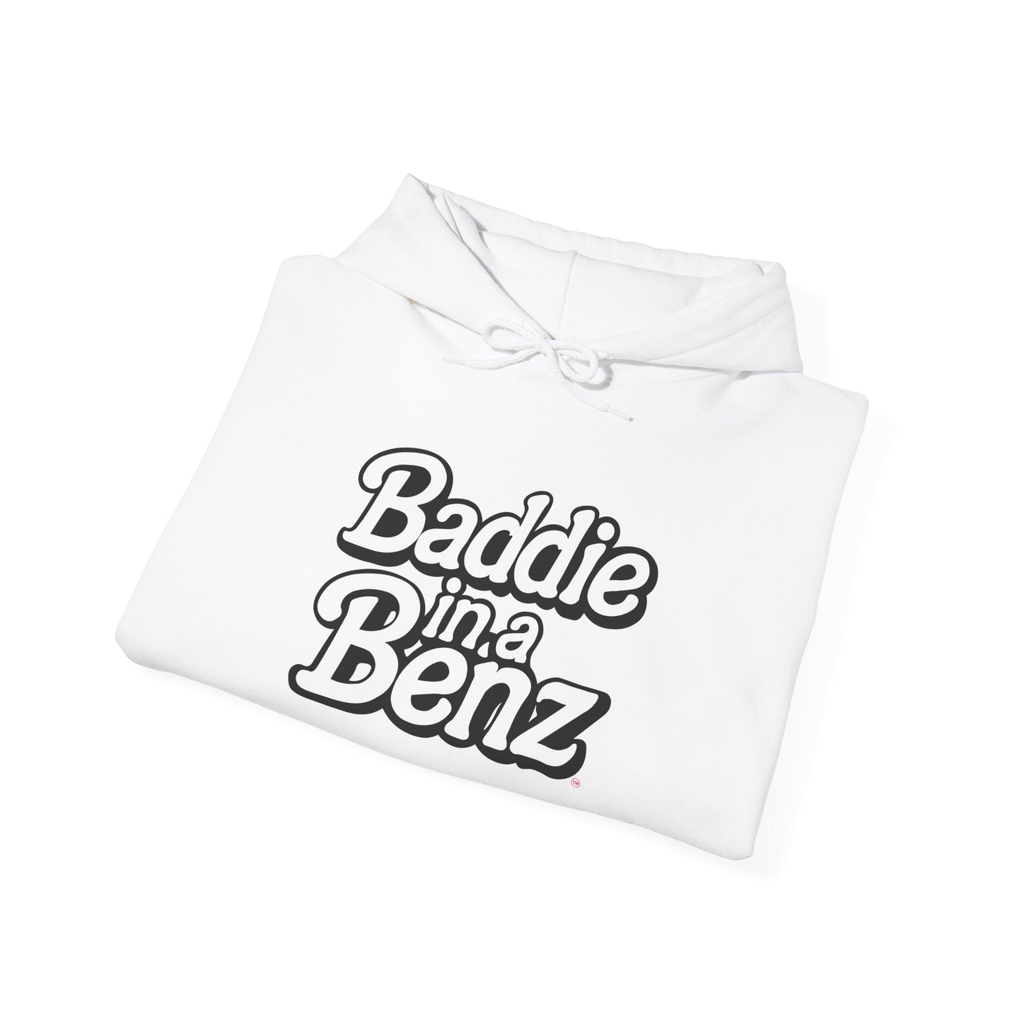 Baddie in a Benz™ Hoodie | Cool Sweatshirt , Perfect for Casual Outings, Everyday Comfort | Black & White