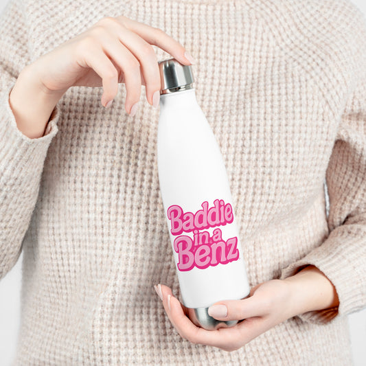 Baddie in a Benz™ Insulated Water Bottle – Chic & Eco-Friendly Gift for Girly Pops and Trendsetters