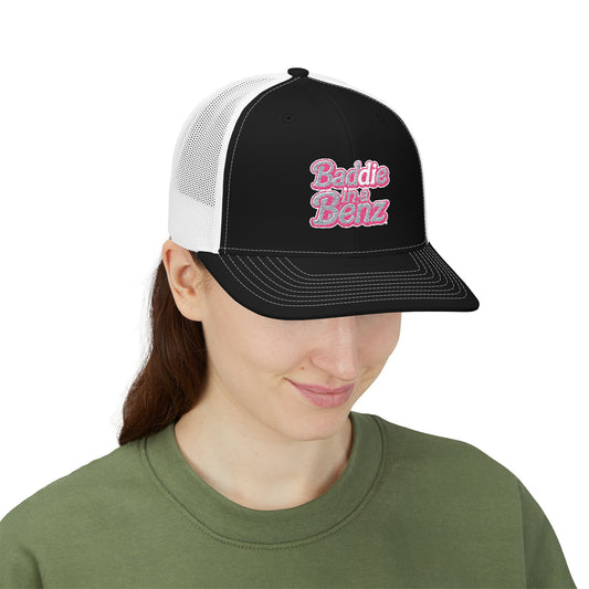 Baddie in a Benz™ Trucker Cap | Stylish Embroidered Snapback, Perfect for Casual Outings
