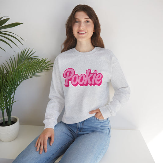 Pookie | Baddie in a Benz™ Cozy Unisex Crewneck Sweatshirt | PINK LOGO