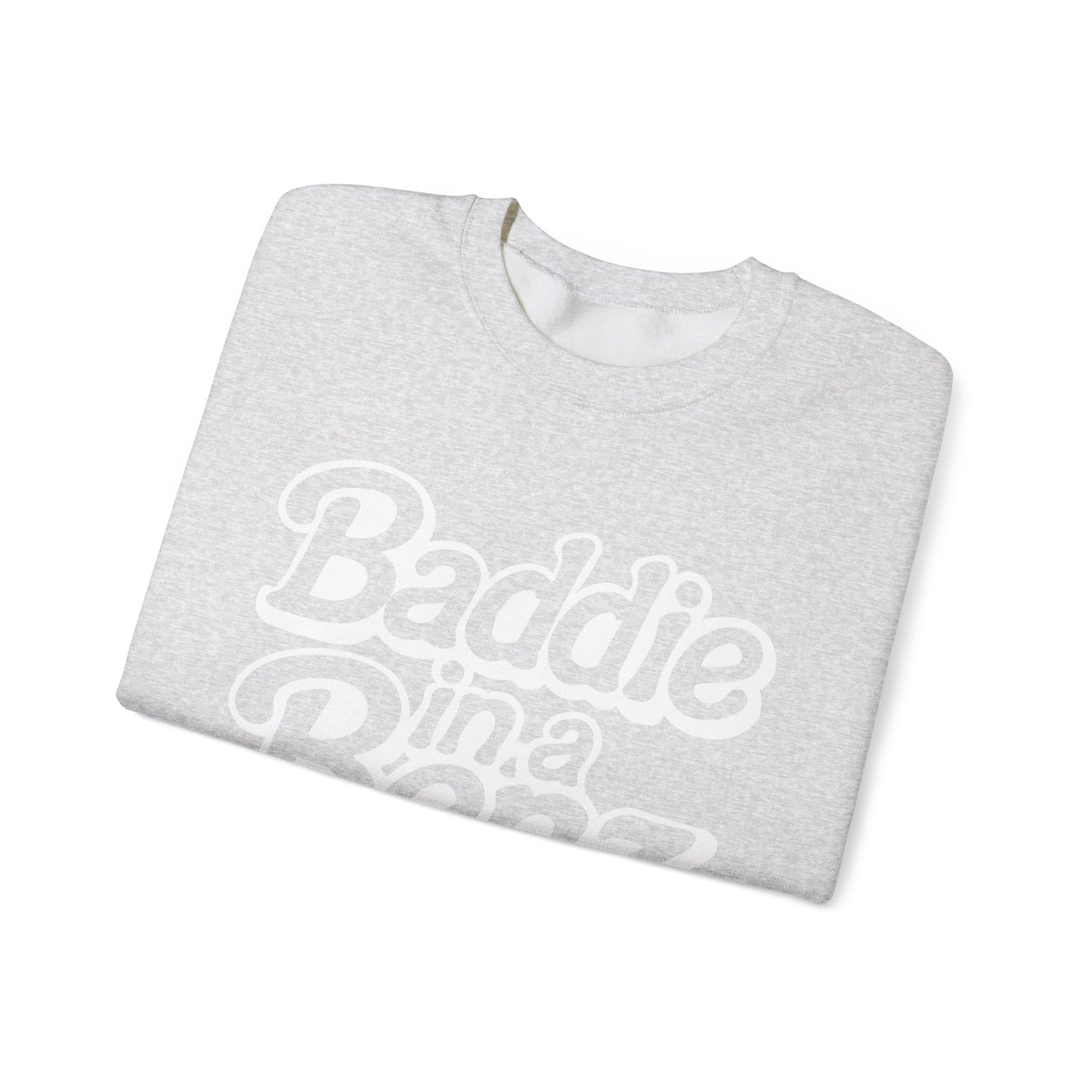 Baddie in a Benz™ | Cozy Unisex Crewneck Sweatshirt  | White Logo