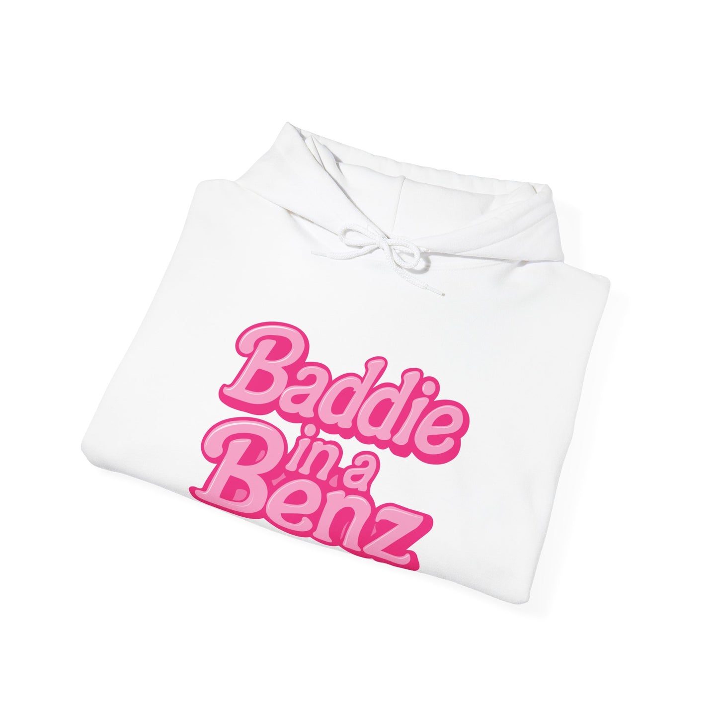 Baddie in a Benz™ Hoodie | Everyday Comfort | Pink Logo