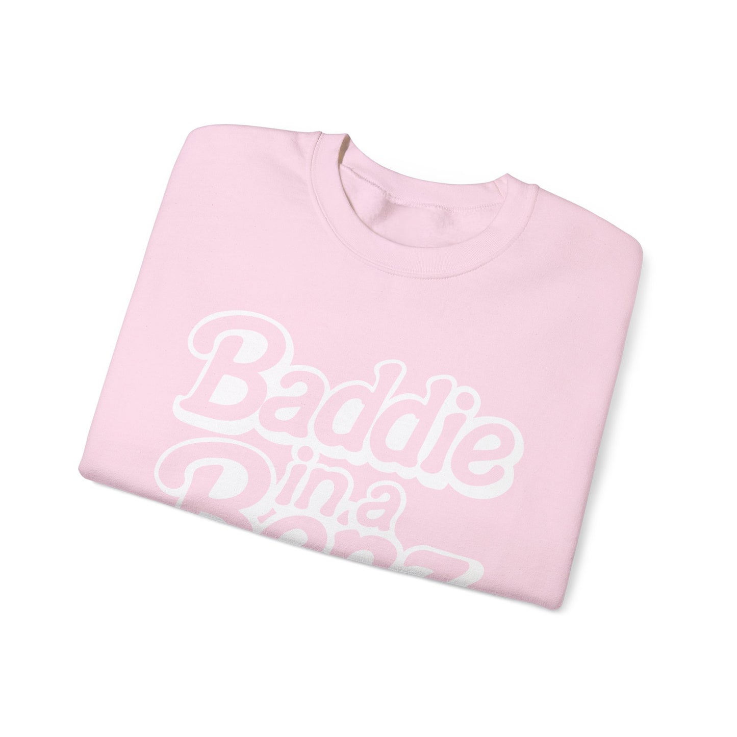 Baddie in a Benz™ | Cozy Unisex Crewneck Sweatshirt  | White Logo